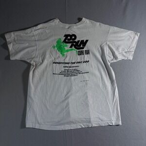 Vintage 1990 OKC Zoo Run Wild Life T-Shirt XL Single Stitch White